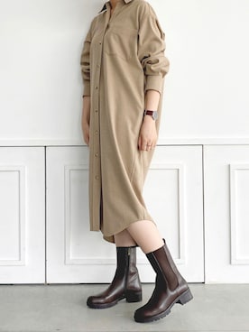 「MODE KAORI（モードカオリ）のアイテム」を使った、MODE KAORIさん（レディース・163cm）の秋コーディネート