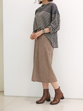 「MODE KAORI（モードカオリ）のアイテム」を使った、MODE KAORIさん（レディース・163cm）の秋コーディネート