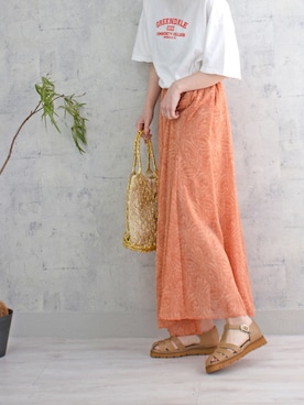 「MODE KAORI（モードカオリ）のアイテム」を使った、MODE KAORIさん（レディース・163cm）の春コーディネート