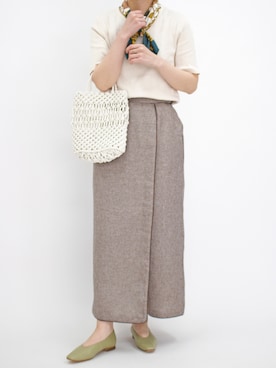 「MODE KAORI（モードカオリ）のアイテム」を使った、MODE KAORIさん（レディース・163cm）の春コーディネート