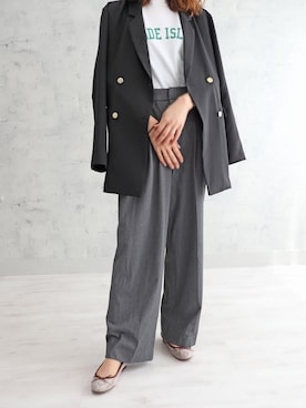 「パイソン柄」｜MODE KAORIさん（レディース・163cm）の秋コーディネート