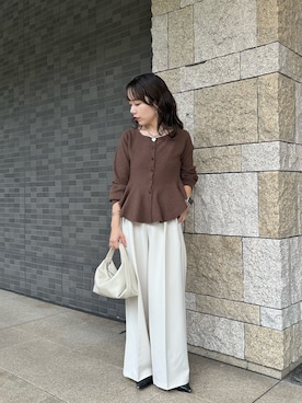 「アイテム（パンツ）」を使った、yuppy_lemage🍊さん（レディース・160cm・30代）の秋コーディネート