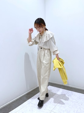 「春先取りコーデ」｜「アイテム（その他）」を使った、yuppy_lemage🍊さん（レディース・159cm）の冬コーディネート