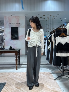 「タックパンツ」｜yuppy_lemage🍊さん（レディース・160cm）の秋コーディネート