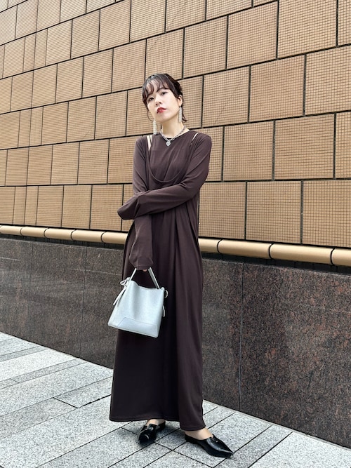 CAPRICIEUX LE'MAGE】2SET Uネックワンピース