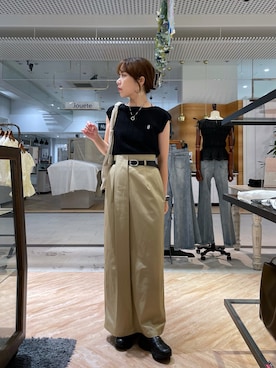 「CAPRICIEUX LE'MAGE（カプリシューレマージュ）のアイテム（Tシャツ/カットソー）」を使った、yuppy_lemage🍊さん（レディース・160cm）の夏コーディネート