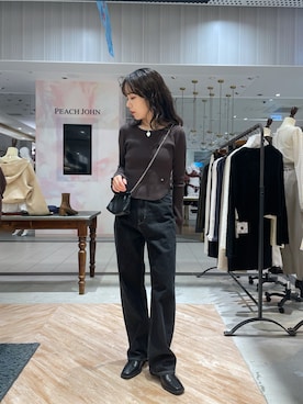 「CAPRICIEUX LE'MAGE（カプリシューレマージュ）のアイテム（デニムパンツ）」を使った、yuppy_lemage🍊さん（レディース・160cm）の秋コーディネート