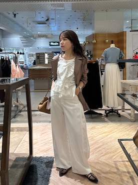 「CAPRICIEUX LE'MAGE（カプリシューレマージュ）のアイテム（テーラードジャケット）」を使った、yuppy_lemage🍊さん（レディース・160cm）の夏コーディネート