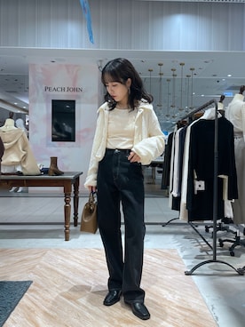 「CAPRICIEUX LE'MAGE（カプリシューレマージュ）のアイテム（デニムパンツ）」を使った、yuppy_lemage🍊さん（レディース・160cm）の秋コーディネート