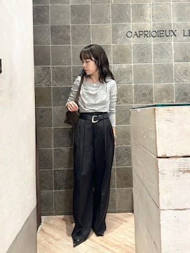 「CAPRICIEUX LE'MAGE（カプリシューレマージュ）のアイテム（トートバッグ）」を使った、yuppy_lemage🍊さん（レディース・160cm）の秋コーディネート