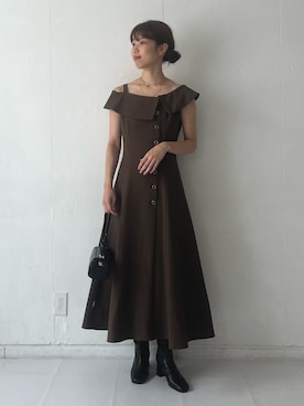 「ucalypt（ユーカリプト）のアイテム」を使った、SAYAKAさん（レディース・165cm）の秋コーディネート