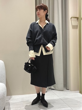 「Rouge vif（ルージュヴィフ）のアイテム」を使った、SAYAKAさん（レディース・165cm）の冬コーディネート