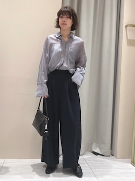 「Rouge vif（ルージュヴィフ）のアイテム」を使った、SAYAKAさん（レディース・165cm）の春コーディネート