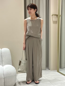 「ucalypt（ユーカリプト）のアイテム」を使った、SAYAKAさん（レディース・165cm）の夏コーディネート