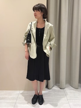 「Rouge vif（ルージュヴィフ）のアイテム」を使った、SAYAKAさん（レディース・165cm）の春コーディネート