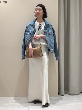 「Levi's（リーバイス）のアイテム（ジャケット/アウター）」を使った、SAYAKAさん（レディース・165cm）の春コーディネート