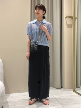 「NICOLAS LAINAS（ニコラスライナス）のアイテム」を使った、SAYAKAさん（レディース・165cm）の夏コーディネート