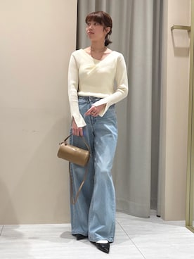 「YAHKI（ヤーキ）のアイテム」を使った、SAYAKAさん（レディース・165cm）の春コーディネート