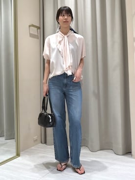 「MOHI（モヒ）のアイテム」を使った、SAYAKAさん（レディース・165cm）の夏コーディネート