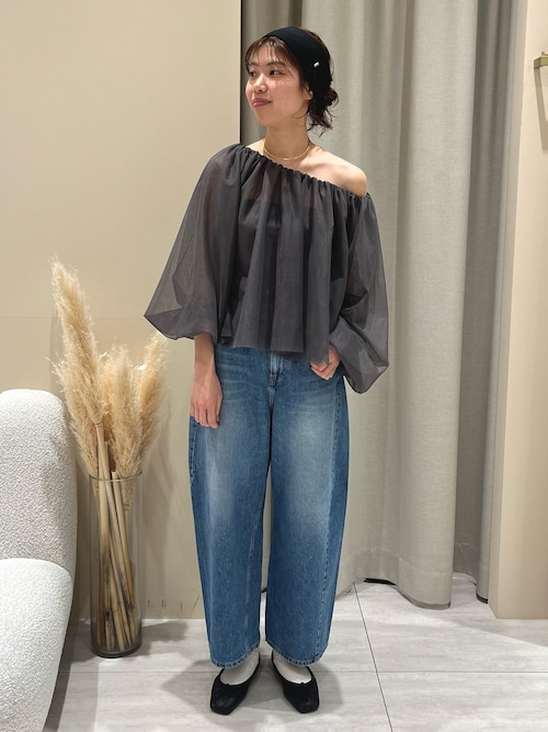 セール】【一部店舗限定】3wayオフショルチュールブラウス