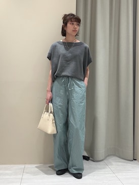 「Rouge vif（ルージュヴィフ）のアイテム」を使った、SAYAKAさん（レディース・165cm）の春コーディネート