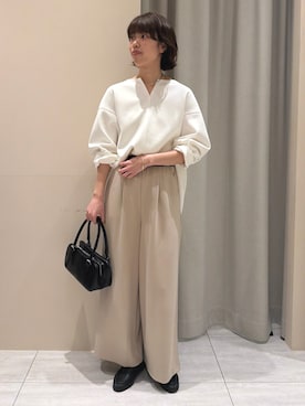 「Rouge vif（ルージュヴィフ）のアイテム」を使った、SAYAKAさん（レディース・165cm）の春コーディネート