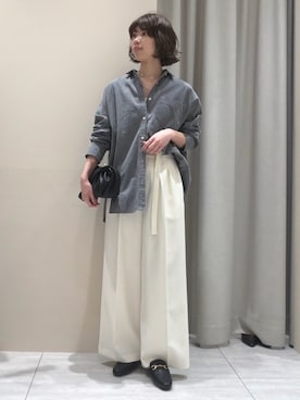 「Rouge vif（ルージュヴィフ）のアイテム」を使った、SAYAKAさん（レディース・165cm）の春コーディネート