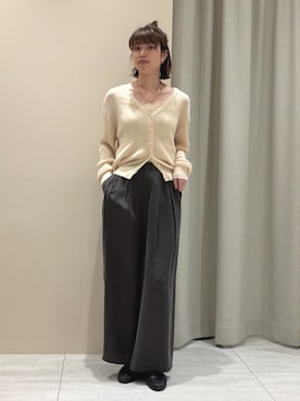 「Rouge vif（ルージュヴィフ）のアイテム」を使った、SAYAKAさん（レディース・165cm）の春コーディネート