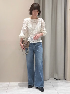 「AULENTTI（オウレンティ）のアイテム」を使った、SAYAKAさん（レディース・165cm）の春コーディネート