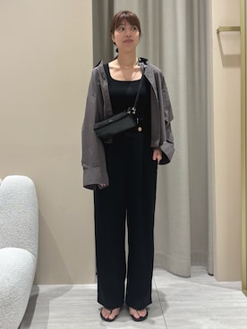 「アイテム（タンクトップ）」を使った、SAYAKAさん（レディース・165cm）の秋コーディネート