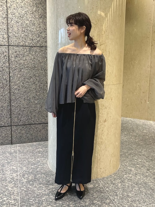 セール】【一部店舗限定】3wayオフショルチュールブラウス