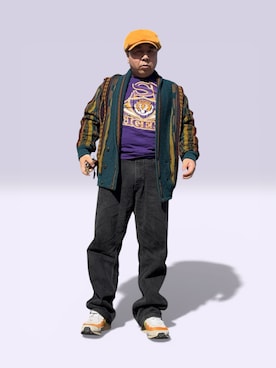 「Lee（リー）のアイテム（パンツ）」を使った、Nitakさん（メンズ・164cm）の冬コーディネート