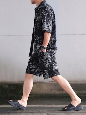 「COOLなこのコが仲間入り」｜「アイテム（セットアップ）」を使った、ざっきーさん（メンズ・178cm）の夏コーディネート