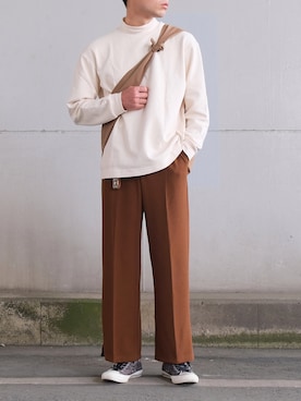 「アイテム（キーケース/キーアクセサリー）」を使った、ざっきーさん（メンズ・178cm）の春コーディネート