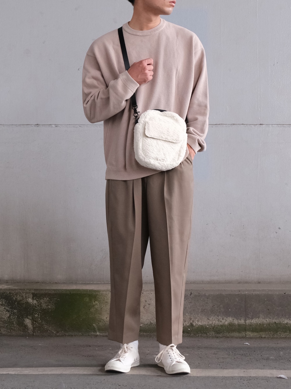 コットンカシミヤニットポロシャツ サイズ1 crepusculeコットン