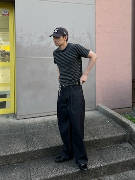 「Regen Glanz（レーゲングランツ）のアイテム」を使った、taichiさん（メンズ・185cm）の春コーディネート