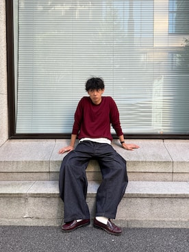 「Regen Glanz（レーゲングランツ）のアイテム」を使った、taichiさん（メンズ・185cm）の冬コーディネート