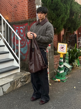 「アイテム（パンツ）」を使った、taichiさん（メンズ・185cm）の秋コーディネート