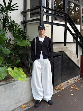 「Regen Glanz（レーゲングランツ）のアイテム」を使った、taichiさん（メンズ・185cm）の春コーディネート