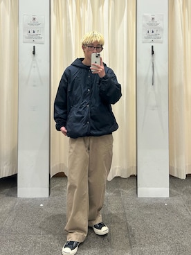 「アイテム（その他アウター）」を使った、yumaさん（メンズ・170cm）の秋コーディネート