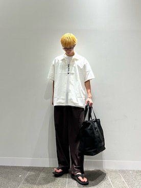 「プリントTシャツ」｜yumaさん（メンズ・170cm）の夏コーディネート