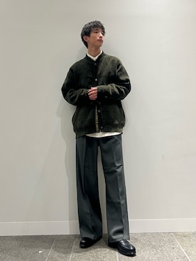 「URBAN RESEARCH DOORS（アーバンリサーチドアーズ）のLIFE STYLE TAILOR　マルチスペックコインローファー（ドレスシューズ）」を使った、yumaさん（メンズ・170cm）の冬コーディネート