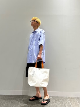 「アイテム（トートバッグ）」を使った、yumaさん（メンズ・170cm・20代）の夏コーディネート