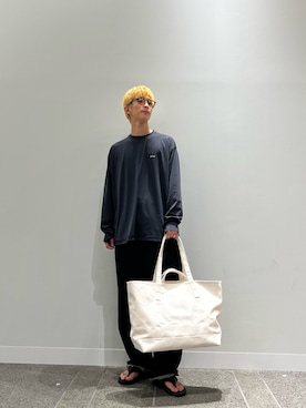 「アイテム（トートバッグ）」を使った、yumaさん（メンズ・170cm・20代）の夏コーディネート