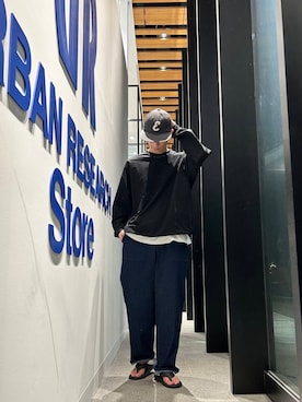 「URBAN RESEARCH Sonny Label（アーバンリサーチサニーレーベル）のアイテム（パンツ）」を使った、ユーマさん（メンズ・170cm）の夏コーディネート