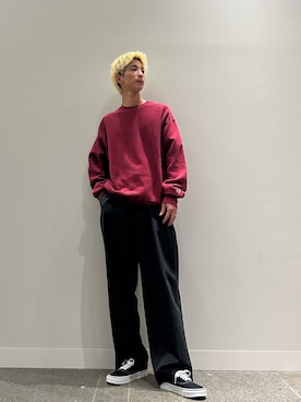 「Champion（チャンピオン）のアイテム（スウェット）」を使った、yumaさん（メンズ・170cm）の秋コーディネート