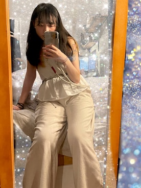 Ellen Wongさん（レディース・160cm）の夏コーディネート