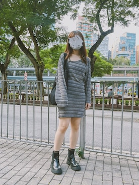 「アイテム（アンサンブル、その他）」を使った、Ellen Wongさん（レディース・160cm）の秋コーディネート