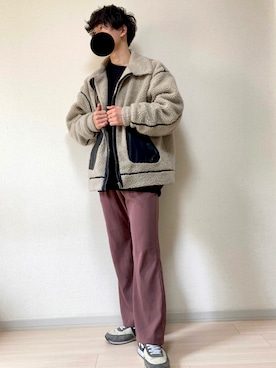 「冬服コーデ」｜「アイテム（その他アウター）」を使った、あつとさん（メンズ・171cm）の春コーディネート
