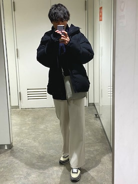 「kutir」｜「アイテム（スウェット）」を使った、あつとさん（メンズ・171cm）の春コーディネート